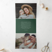 Believe Photo Dreifach Gefaltete Urlaubskarte (Innenseite)