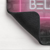 BELIEVE Pink Neon Signing Mouse Pad Mousepad (Ecke)