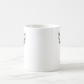 Believe Red White Insettia Reindeer Unicorn Kaffeetasse (Mittel)