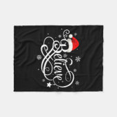 Believe Santa Claus Believe Christmas Matching Paj Fleecedecke (Vorderseite (Horizontal))