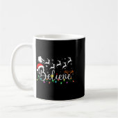 Believe Santa Claus Believe Christmas Matching Paj Kaffeetasse (Links)