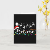 Believe Santa Claus Believe Christmas Matching Paj Karte (Gelbe Blume)