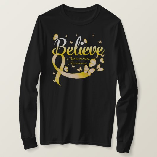 Believe SARCOMA Butterfly T-Shirt (Design vorne)