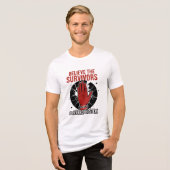 Believe the Survivors of Jeffrey Epstein Tri-Blend Shirt (Vorderseite voll)
