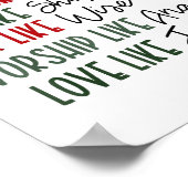 Believe Trust Hope Seek Like Shepherds Christian C Poster (Ecke)