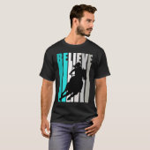 Believe Turquoise Cowgirl Southern Girls Western H T-Shirt (Vorne ganz)