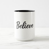 Believe Two-Tone Mug 15oz   Tasse (Zentrum)