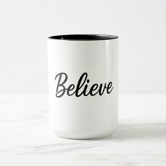 Believe Two-Tone Mug 15oz   Tasse (Zentrum)