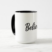 Believe Two-Tone Mug 15oz   Tasse (Vorderseite Links)