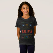 BELIEVE Ugly Christmas Sweater Religiöse Engel T-Shirt (Vorne ganz)