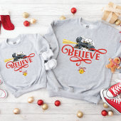 BELIEVE Weihnachts-Express-Zug - Matching-Familie Sweatshirt