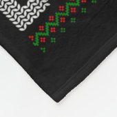 Believe Xmas Funny Santa Riding Shark Ugly Christm Fleecedecke (Ecke)