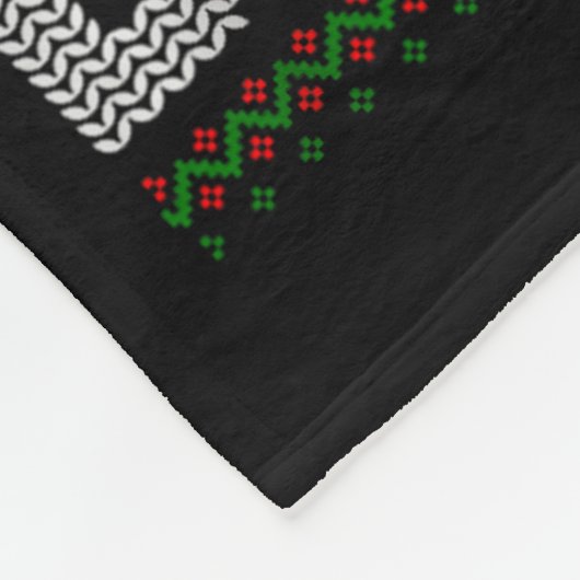 Believe Xmas Funny Santa Riding Shark Ugly Christm Fleecedecke (Ecke)