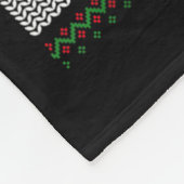 Believe Xmas Funny Santa Riding Shark Ugly Christm Fleecedecke (Ecke)