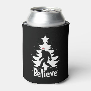 Believe Yeti Bigfoot Sasquatch Christmas Santa Dosenkühler