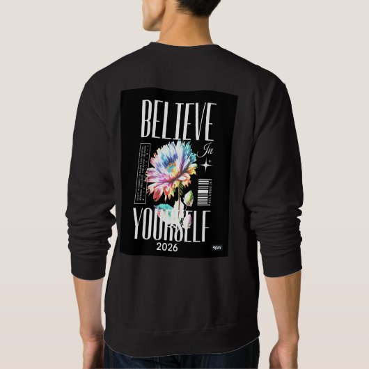 Believe your self Logo on top of the T-shirt logo (Rückseite)