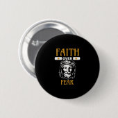 Believing Jesusit Jesus Christus Button (Vorne & Hinten)