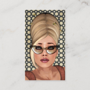 Belinda-BienenstockRetro Chic-sozial-Visitenkarten Visitenkarte