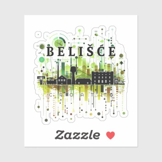 Belišće Croatia Aufkleber (Blatt)