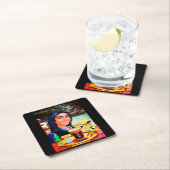 Belissima. Rechteckiger Pappuntersetzer (Vor Ort)