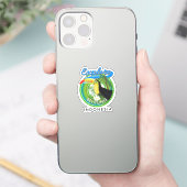Belitung Indonesien - Reiselogo Aufkleber (Telefon)