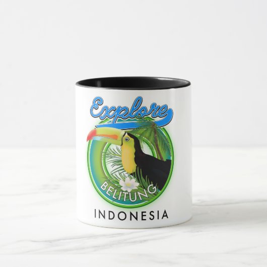 Belitung Indonesien - Reiselogo Tasse (Zentrum)