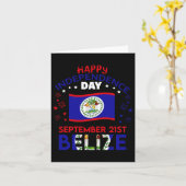 Belize 43. Unabhängigkeitstag Belize Belize Pride Karte (Gelbe Blume)