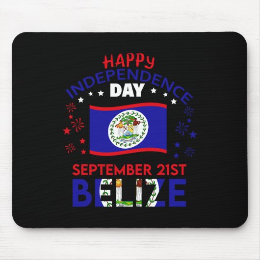 Belize 43. Unabhängigkeitstag Belize Belize Pride  Mousepad (Vorne)