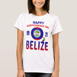 Belize 43. Unabhängigkeitstag Belize Pride Flag T-Shirt
