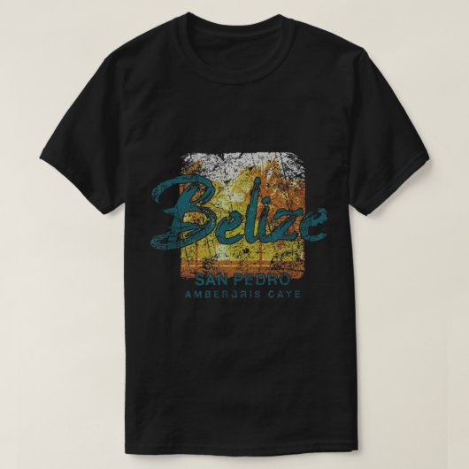 Belize Ambergris Caye San Pedro Vintag T-Shirt (Design vorne)