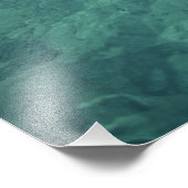 Belize, Barrier Reef, Insel oder Cay ohne Namen. Fotodruck (Ecke)