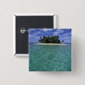 Belize, Barrier Reef, Insel ohne Namen oder Kai. Button (Vorne & Hinten)