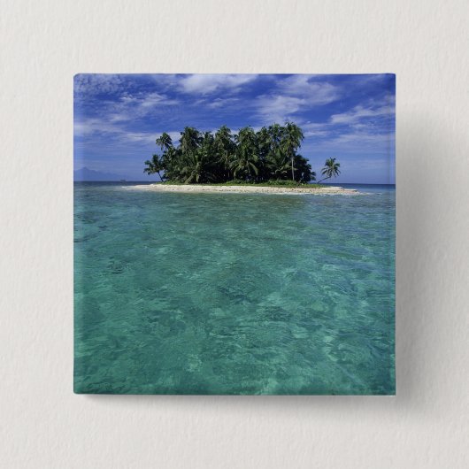Belize, Barrier Reef, Insel ohne Namen oder Kai. Button (Vorderseite)