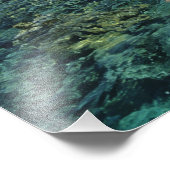 Belize, Barrier Reef, Lighthouse Reef, Blau Fotodruck (Ecke)