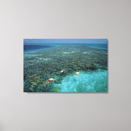 Belize, Barrier Reef, Lighthouse Reef, Blau Leinwanddruck (Vorderseite)