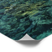 Belize, Barrier Reef, Lighthouse Reef, Blau Poster (Ecke)