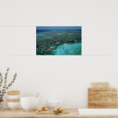Belize, Barrier Reef, Lighthouse Reef, Blau Poster (Küche)