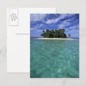 Belize, Barrier Reef, unbenannte Insel oder Cay. Postkarte (Vorne/Hinten)