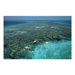 Belize, Barrier-Riff, Lighthouse Reef, Blau Fotodruck