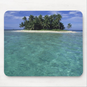Belize, Barrier-Riff, Unbenannte Insel oder Cay. Mousepad