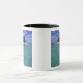 Belize, Barrier-Riff, Unbenannte Insel oder Cay. Tasse (Zentrum)