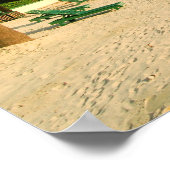 Belize Beach Poster (Ecke)