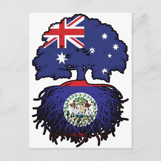 Belize Belizean Australian Australia Tree Roots Postkarte (Vorderseite)