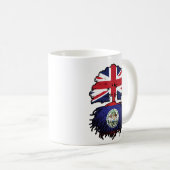 Belize Belizean British UK Tree Roots Flag Kaffeetasse (VorderseiteRechts)