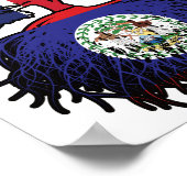 Belize Belizean British UK Tree Roots Flag Poster (Ecke)