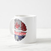 Belize Belizean Canadian Canada Treots Roots Flag Kaffeetasse (Vorderseite Links)
