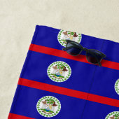 Belize Belizean Flag Beach Towel Strandtuch (Beispiel)
