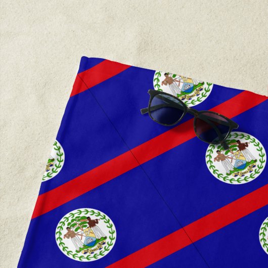 Belize Belizean Flag Beach Towel Strandtuch (Beispiel)