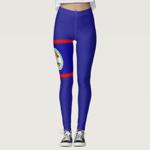 Belize Belizean Kriol Flagge Leggings