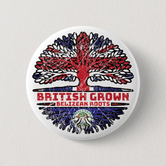 Belize Belizean UK Vereinigtes Königreich British Button (Vorderseite)